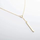 Initial Necklace Personalized Initial Heart Y Necklace / 16k Gold Silver Rose gold Plated | Amazon (US)