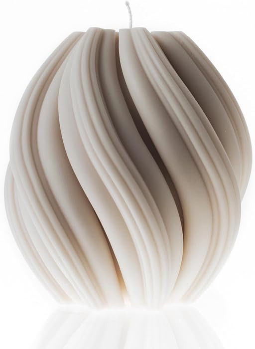 LAWA Swirl Candle - Beautiful Handmade Pillar Soy Wax Twirl Elegant Bubble Aesthetic Candle House... | Amazon (US)
