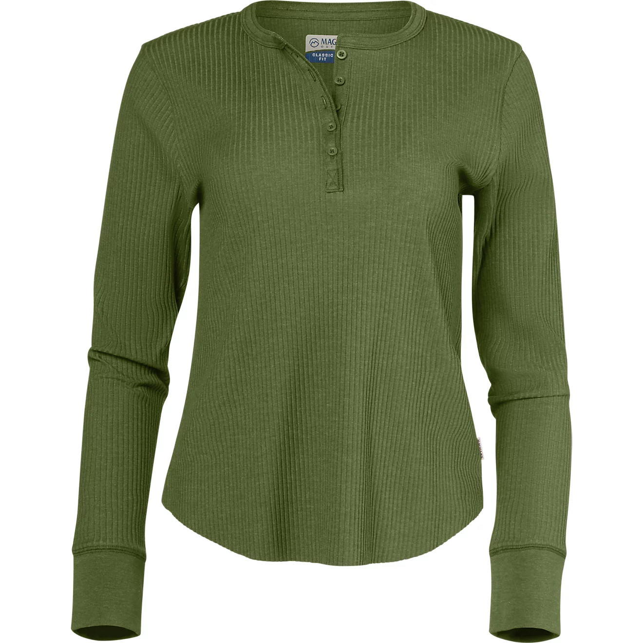 Magellan Outdoors Women's Hickory Canyon Ribbed Long Sleeve Henley Shirt | Academy Sports + Outdoors
