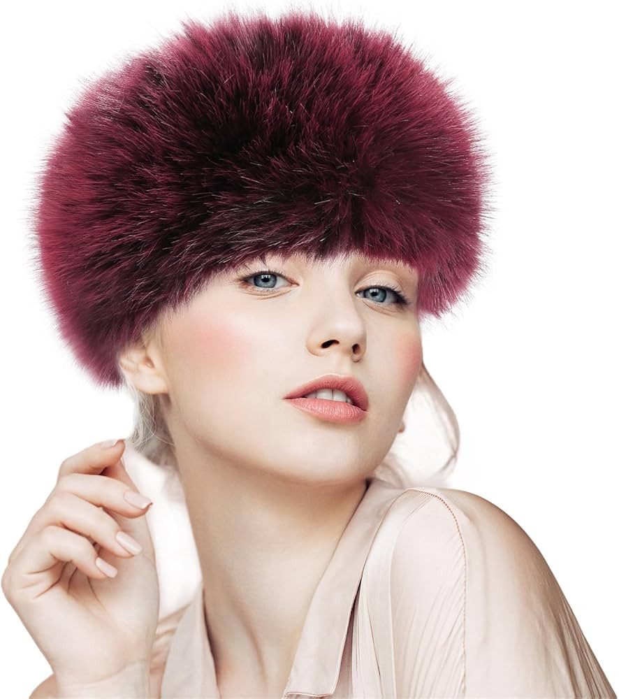 Faux Fur Headbands for Women, Fluffy Winter Headbands for Women, Womens Winter Headband with Elas... | Amazon (US)