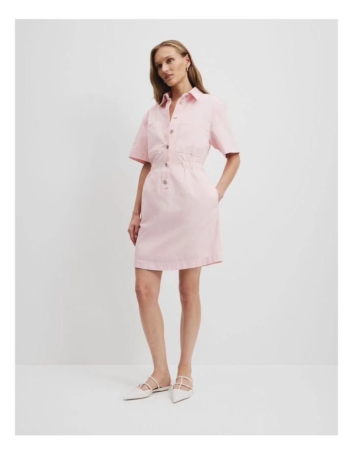 Country RoadCinched Denim Mini Dress in Pink Meringue | Myer