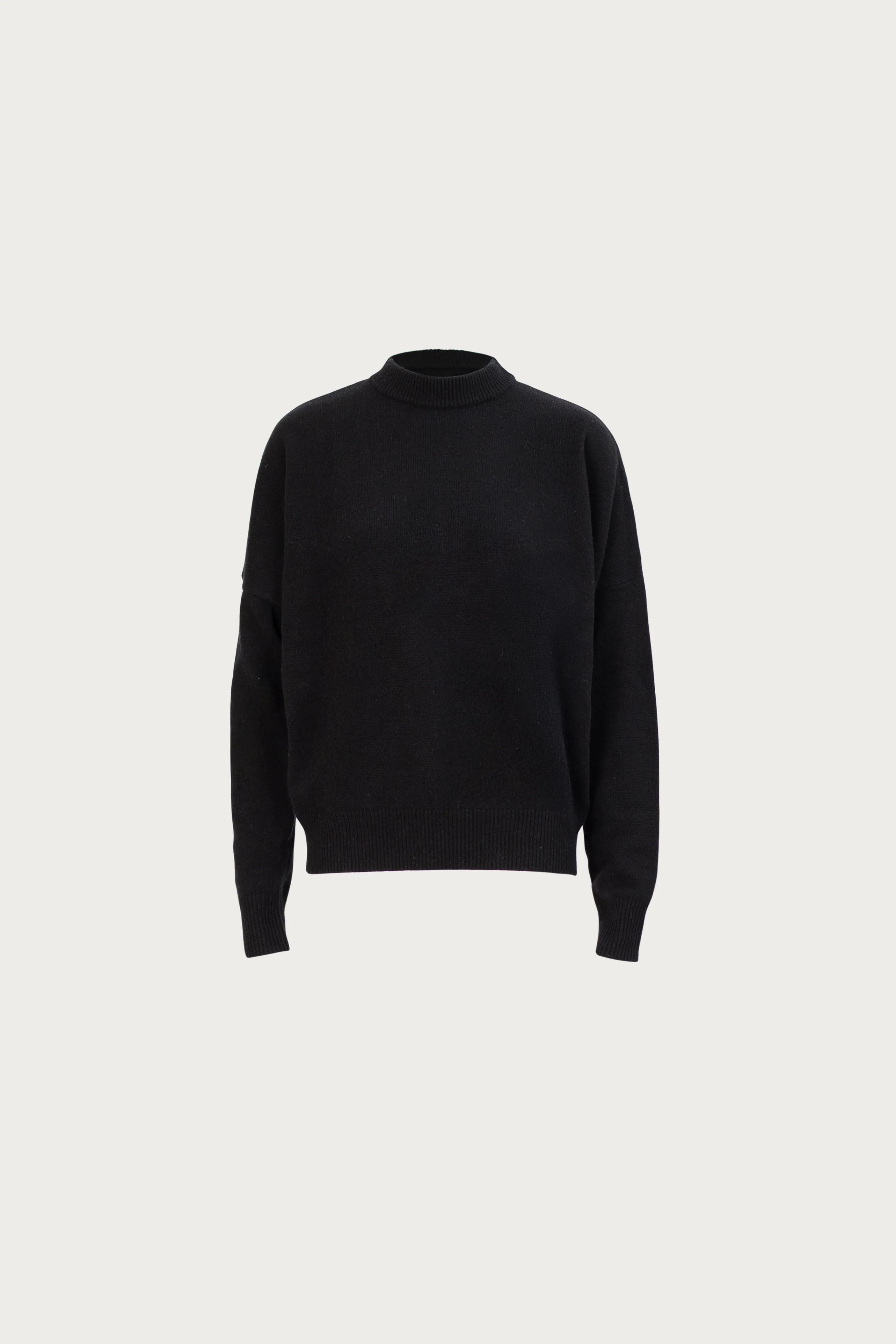 Lightweight Wool Sweater (Black) | SAME