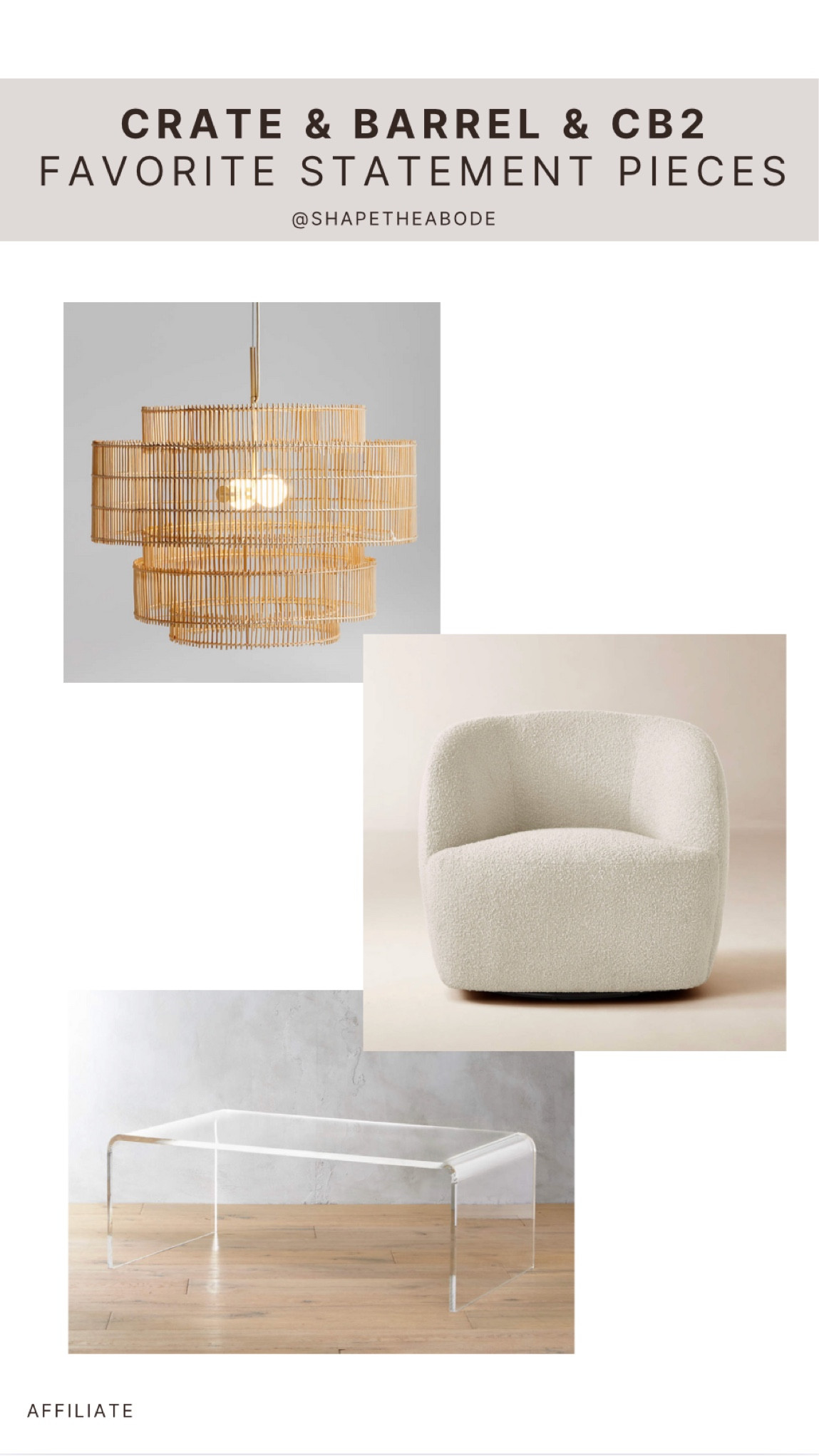 Crate and barrel and CB2 black Friday deals
#swivelchair
#accentchair
#bouclechair
#coffeetable
#lightingideas
#kidsbedroom
#primarybedroom
#statementpieces
#blackfridaydeals
#blackfridaysale
#crateandbarrel
#cb2
#bedroominspo



#LTKSaleAlert #LTKHome