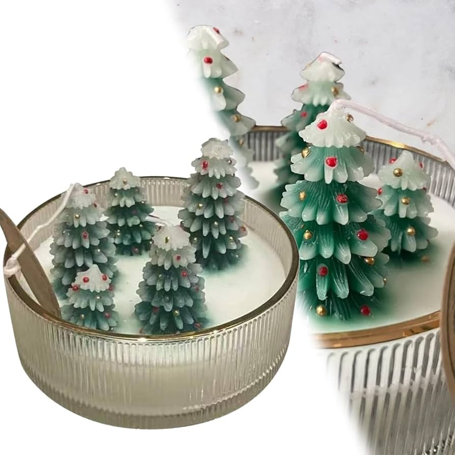 Viral Christmas Tree Candles, Aspen Christmas Tree Candle, Handmade Delicate Tree Candles, Aspen ... | Amazon (US)
