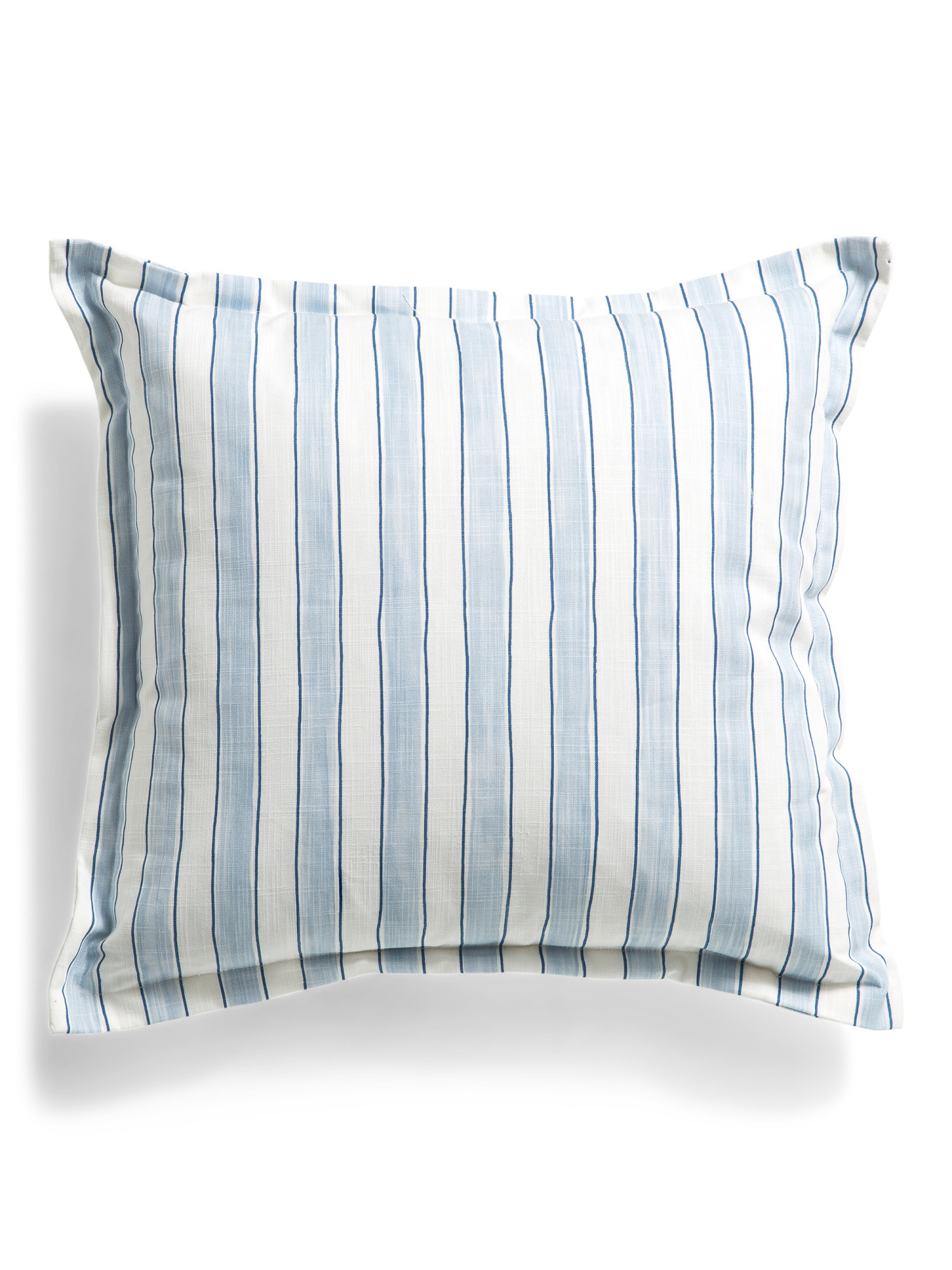 Made In Usa 22x22 Brushed Stripes Flange Pillow | TJ Maxx