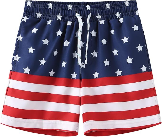 HODOSPORTS Boys Swim Trunks Swimwear Bathing Suits Swim Shorts with Pockets | Amazon (US)