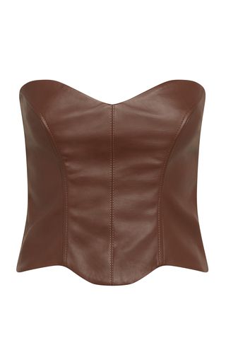 Lelia Faux Leather Corset Top | Moda Operandi (Global)