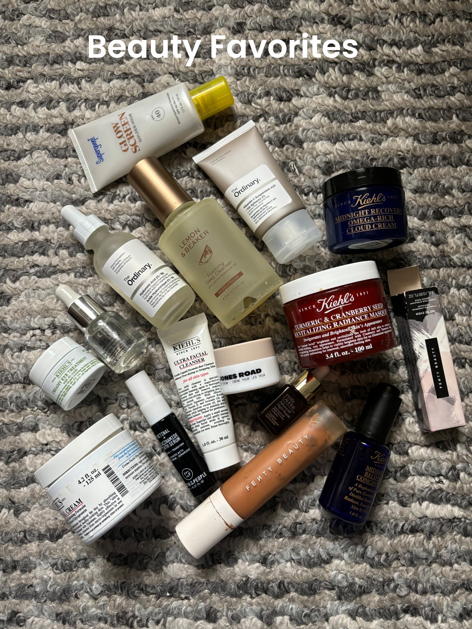 Skincare beauty favorites #beauty #skincare #LTKOvet40 #over50 #style #kiehls #ordinary #supergoop @Supergoop! @Fenty Beauty #fenty #esteelauder. #youthtothepeople #lemon&beeker 

#LTKselfcare #LTKBeauty #LTKmorningroutine