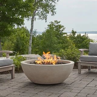 Alta Fog Large Natural Gas Fire Bowl by Jensen Co - 42 x 42 x 16 - Overstock - 31283523 | Bed Bath & Beyond