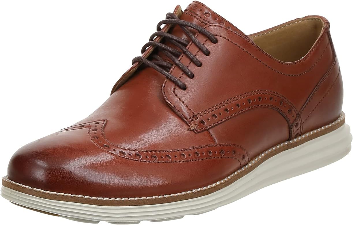 Cole Haan Men's Grand Tour Wing Oxford Woodbury-Ivory Shoes | Amazon (US)