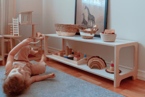 45.3  Childrens Bookcase  Toy Shelf  Lowboard  | Etsy | Etsy (US)
