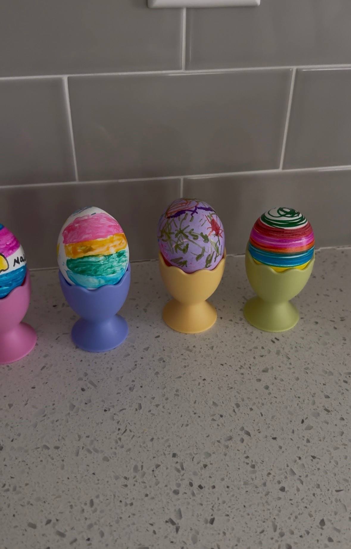 Kids Easter ideas 
Egg decorating ideas 
Egg display cups 