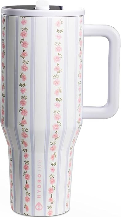 HydroJug Traveler - 40 oz Water Bottle with Handle & Flip Straw - Fits in Cup Holder, Leak Resist... | Amazon (US)