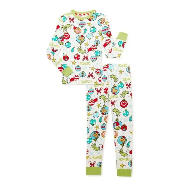 Dr. Seuss' The Grinch Kids’ Family Pajamas, 2-Piece Set | Walmart (US)