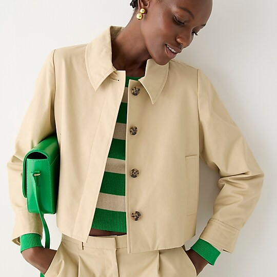 Collection cropped lady trench coat | J. Crew US