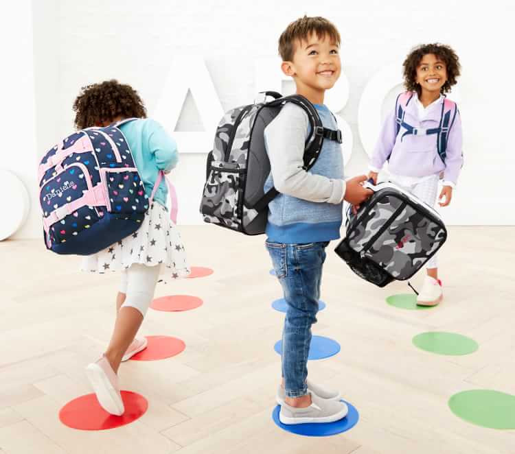 Mackenzie Rainbow Heart Galaxy Glow-in-the-Dark Backpacks | Pottery Barn Kids