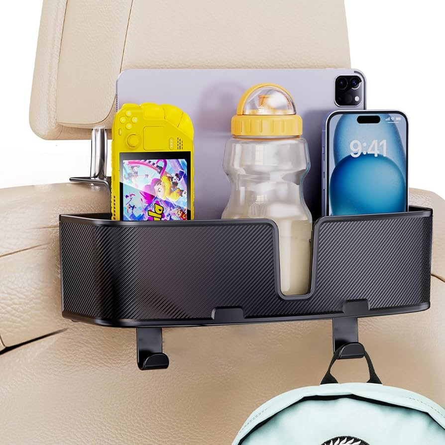 Car Headrest Cup Holder for Back Seat Organizer for Multi-Hanging Snack Storage Box with Strong H... | Amazon (US)