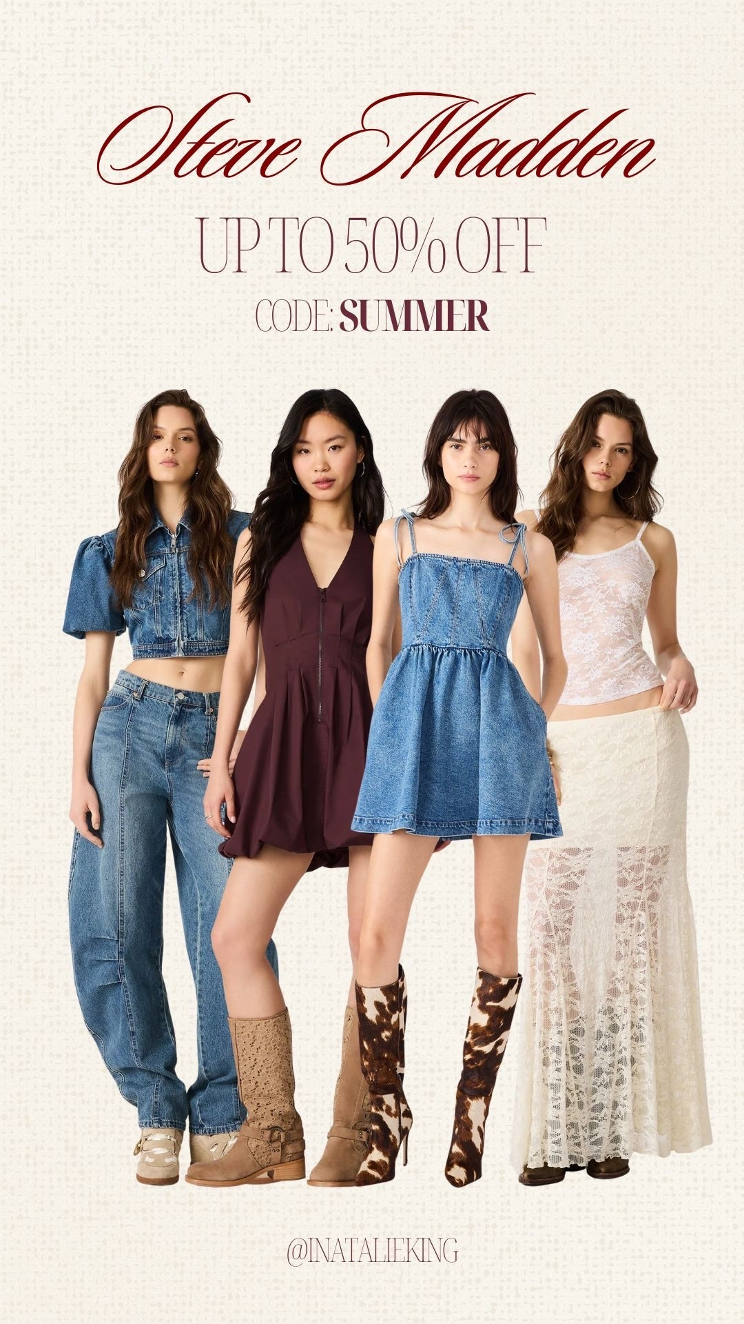 Never Miss a Sale: Up to 50% off with code SUMMER

#LTKSaleAlert #LTKootd #LTKSeasonal