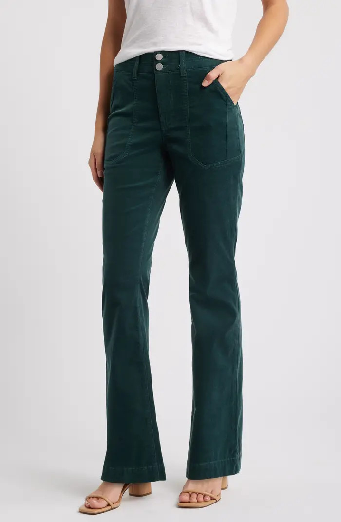 Madison 'Ab'Solution High Waist Bootcut Corduroy Pants | Nordstrom
