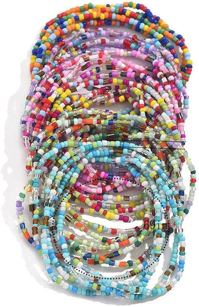 30Pcs Elastic Beaded Bracelets Set Bohemia Multilayer Stackable Seed Beaded Stretch Bracelet Anke... | Amazon (US)