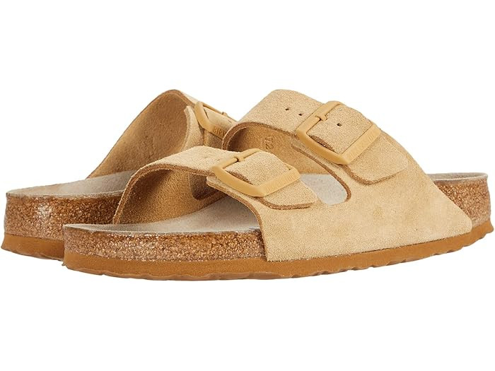 Birkenstock Arizona Soft Footbed  - Suede (Unisex) | Zappos