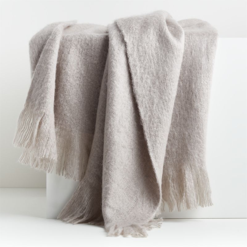 Loren Swan Throw | Crate and Barrel | Crate & Barrel