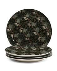 Set Of 4 7.5In Porcelain Obsidian Garden Salad Plates | TJ Maxx