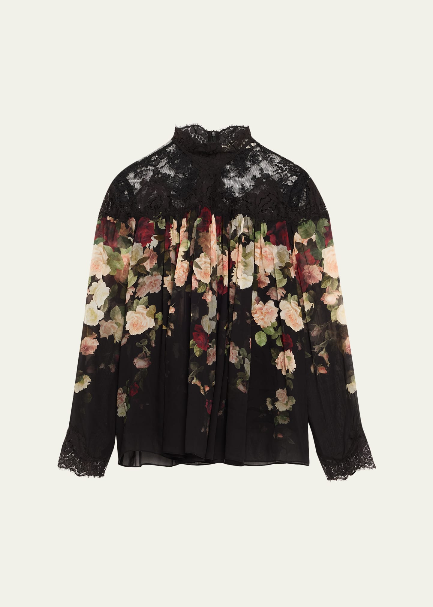 Zimmermann Floral Lace Yoke Blouse | Bergdorf Goodman