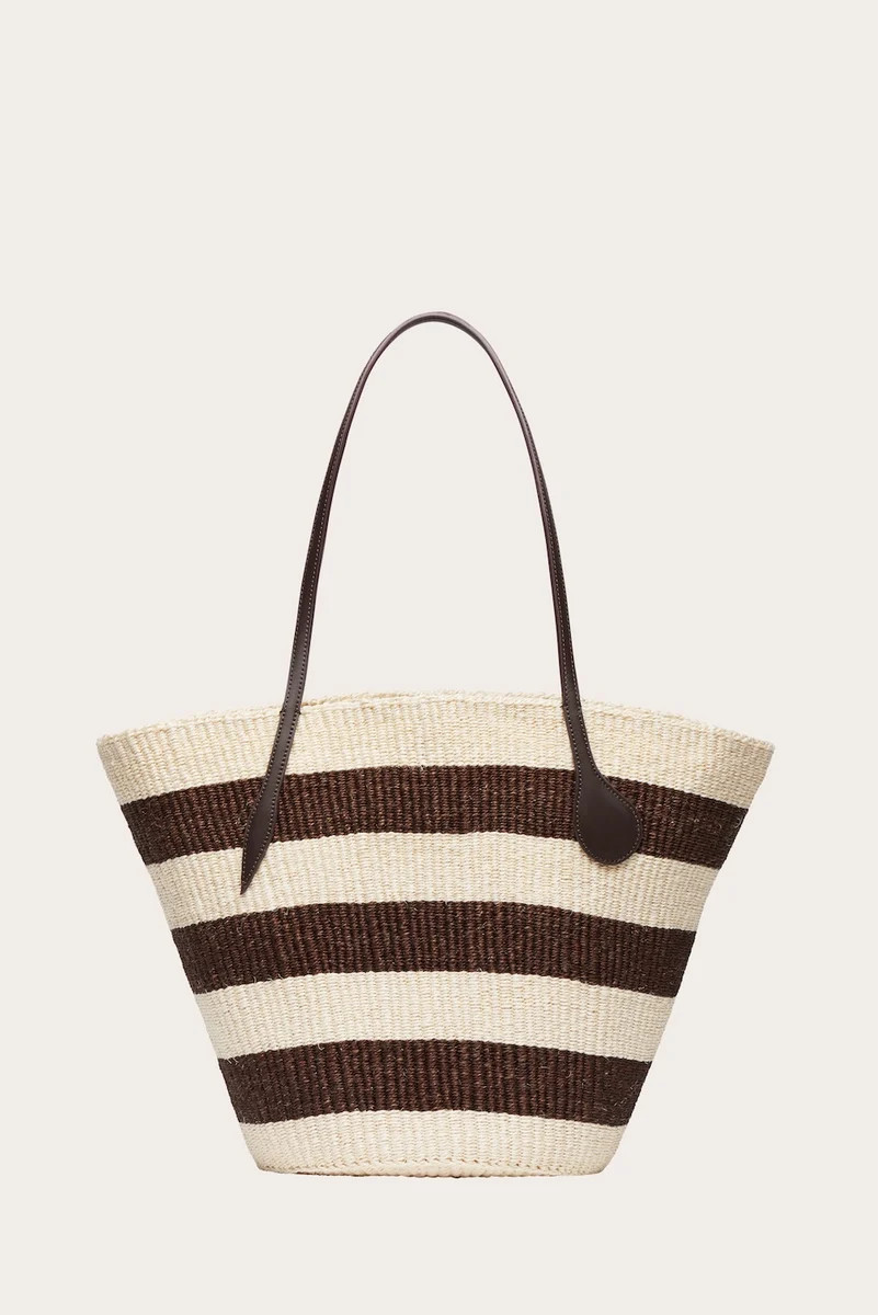 Straw Basket Large Dark Brown | LITTLE LIFFNER