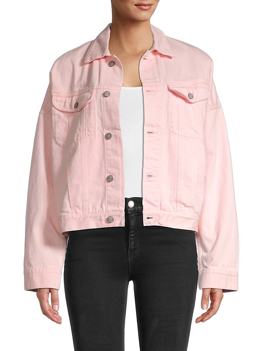 Boyish Women's The Ryder Oversized Denim Jacket - Pink Panther - Size XS | Saks Fifth Avenue OFF 5TH