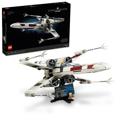 LEGO Star Wars Ultimate Collector Series X-Wing Starfighter Building Set for Adults, Collectible Ship with Luke Skywalker Minifigure for Fans, 75355 | Walmart (US)