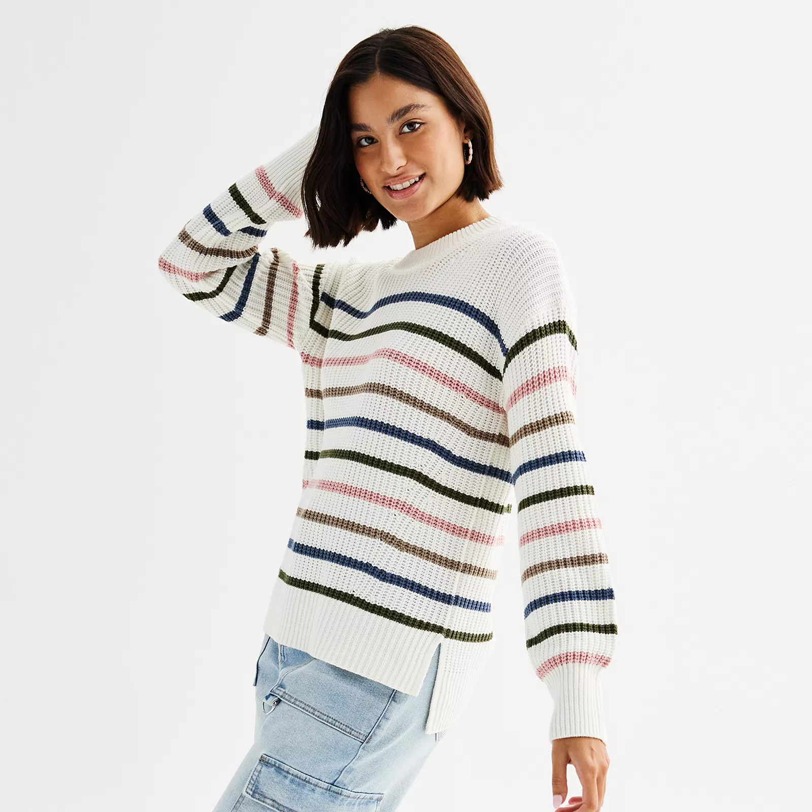 Juniors' SO® Crewneck Pullover Sweater | Kohl's