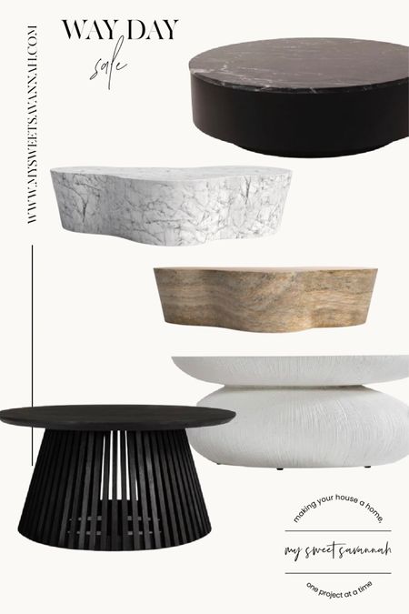 #LTKxWayDay sale happening through Monday! My roundup of favorite coffee tables to choose from! Organic modern design 

#LTKsalealert #LTKhome