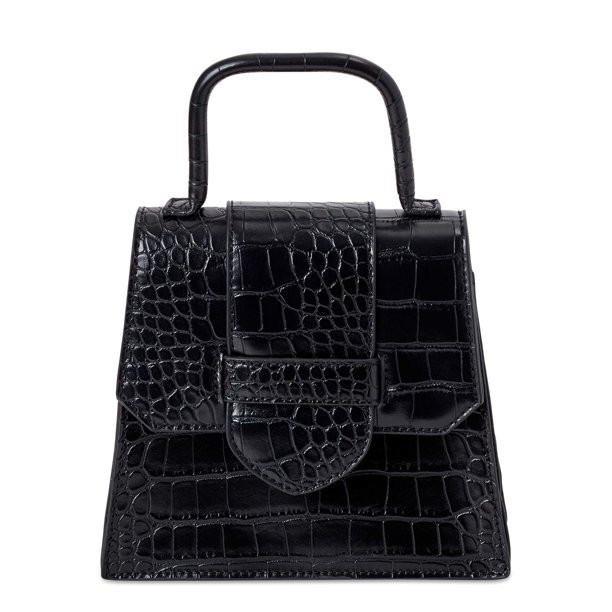 Scoop Women's Faux Croco Top Handle Mini Crossbody Bag | Walmart (US)