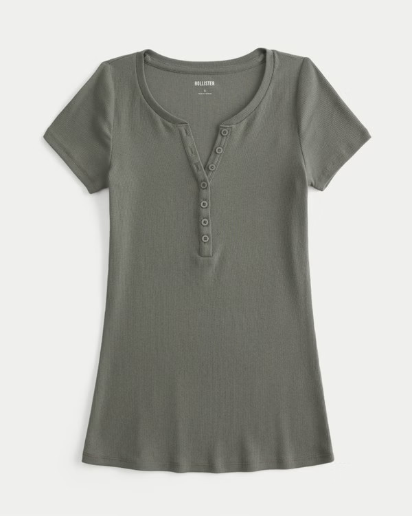 Short-Sleeve Henley | Hollister (US)