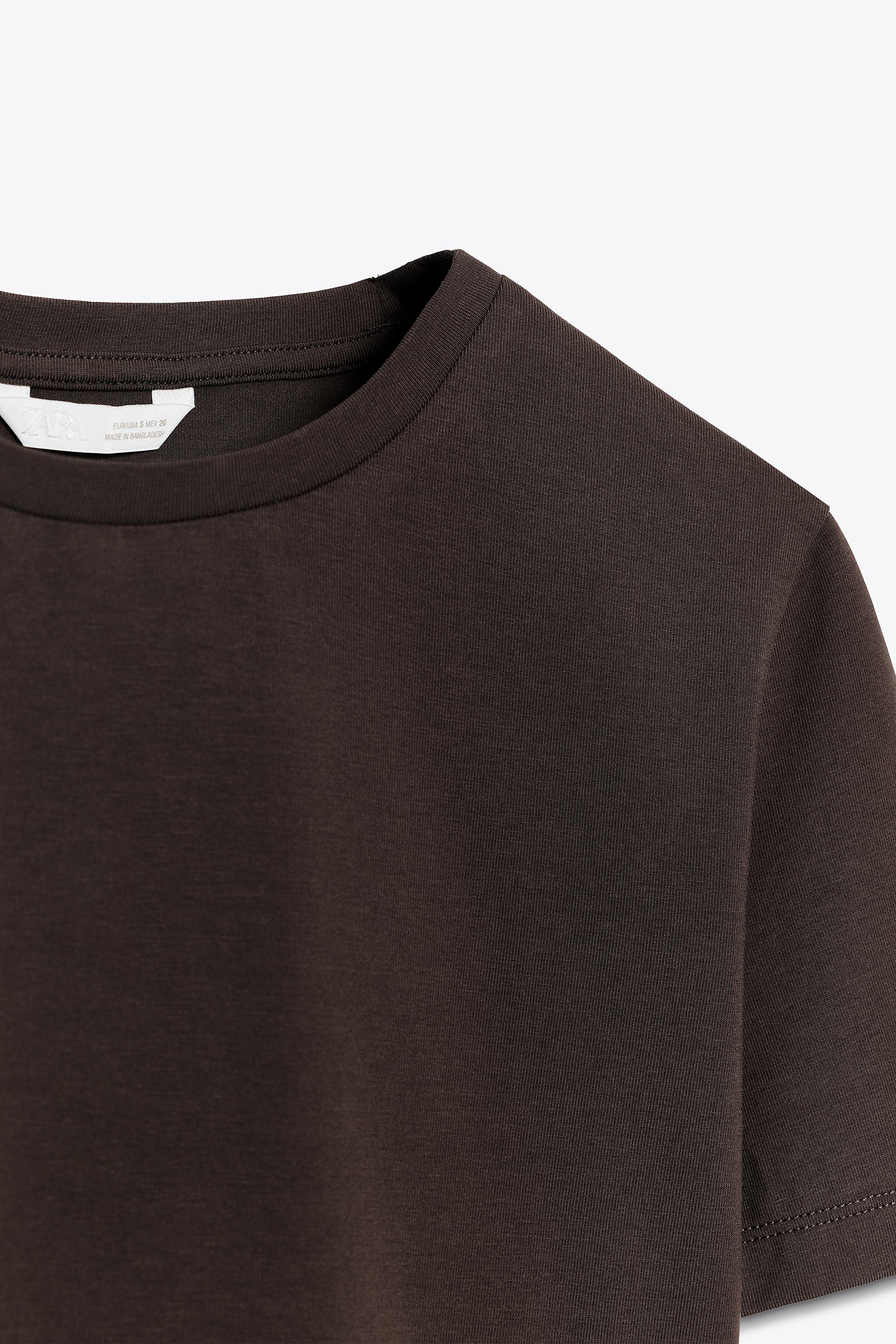 CROPPED STRETCH T-SHIRT | Zara UK