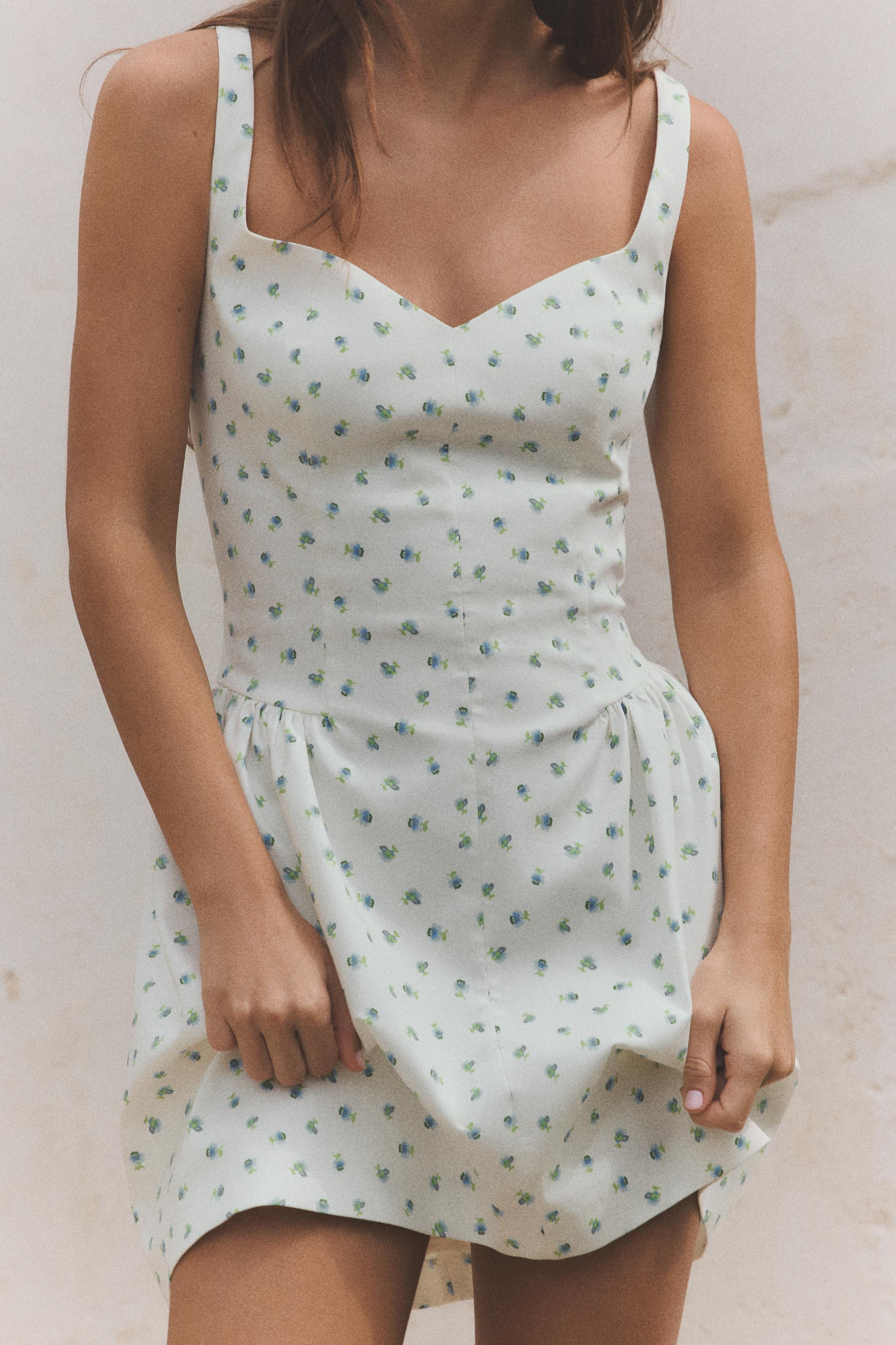 FLORAL PRINT MINI DRESS | Zara US