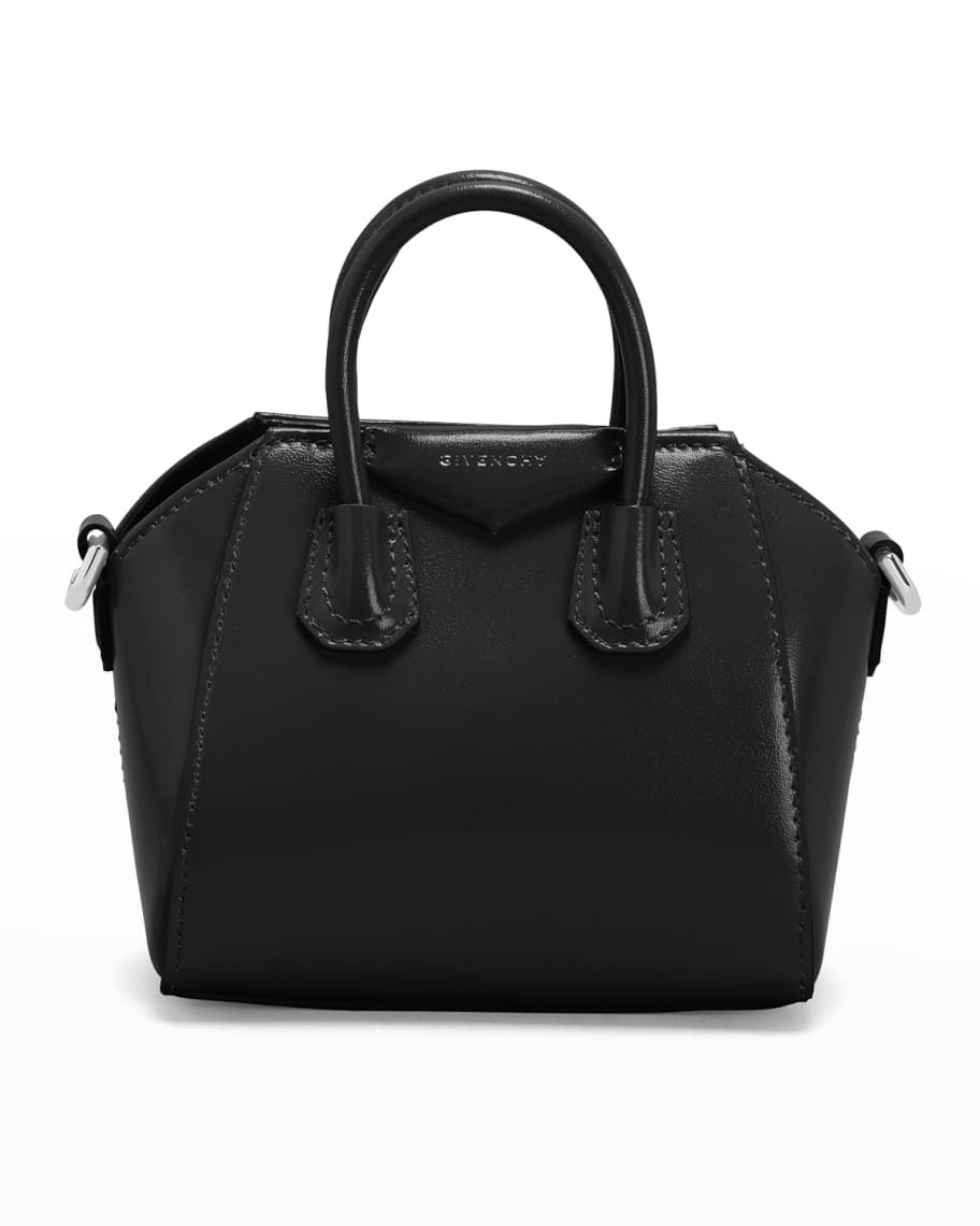 Micro Antigona Shoulder Bag in Calf Leather | Neiman Marcus