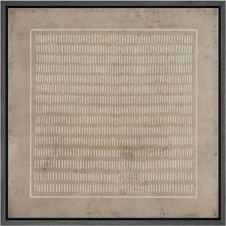 SIGNWIN Framed Canvas Print Wall Art Set Mid-Century Black Polygon Variety Abstract Shapes Illust... | Amazon (US)