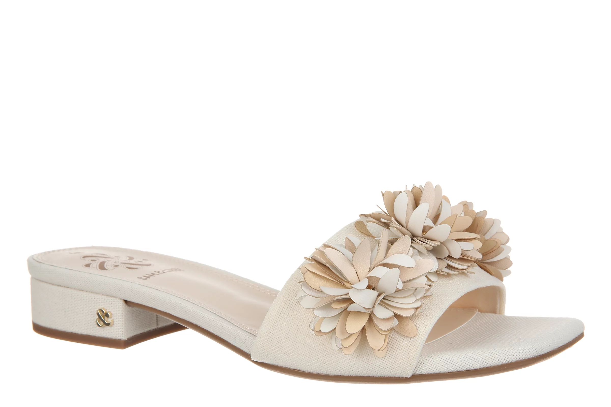 Sam & Libby Women's Kerrie Flower Embellished Slide Sandal | Walmart (US)
