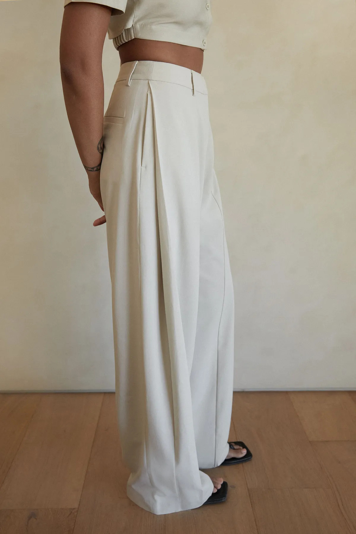 WIDE LEG FLOWY PANT | OAK + FORT