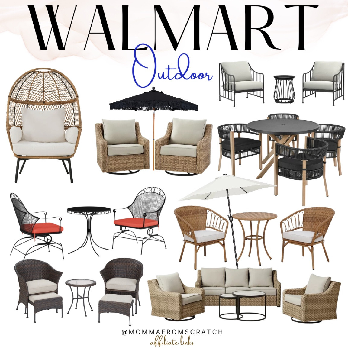 Walmart outdoor furniture, patio set, patio furniture, porch decor, egg chair, walmart furniture 

#LTKSeasonal #LTKhome #LTKfamily