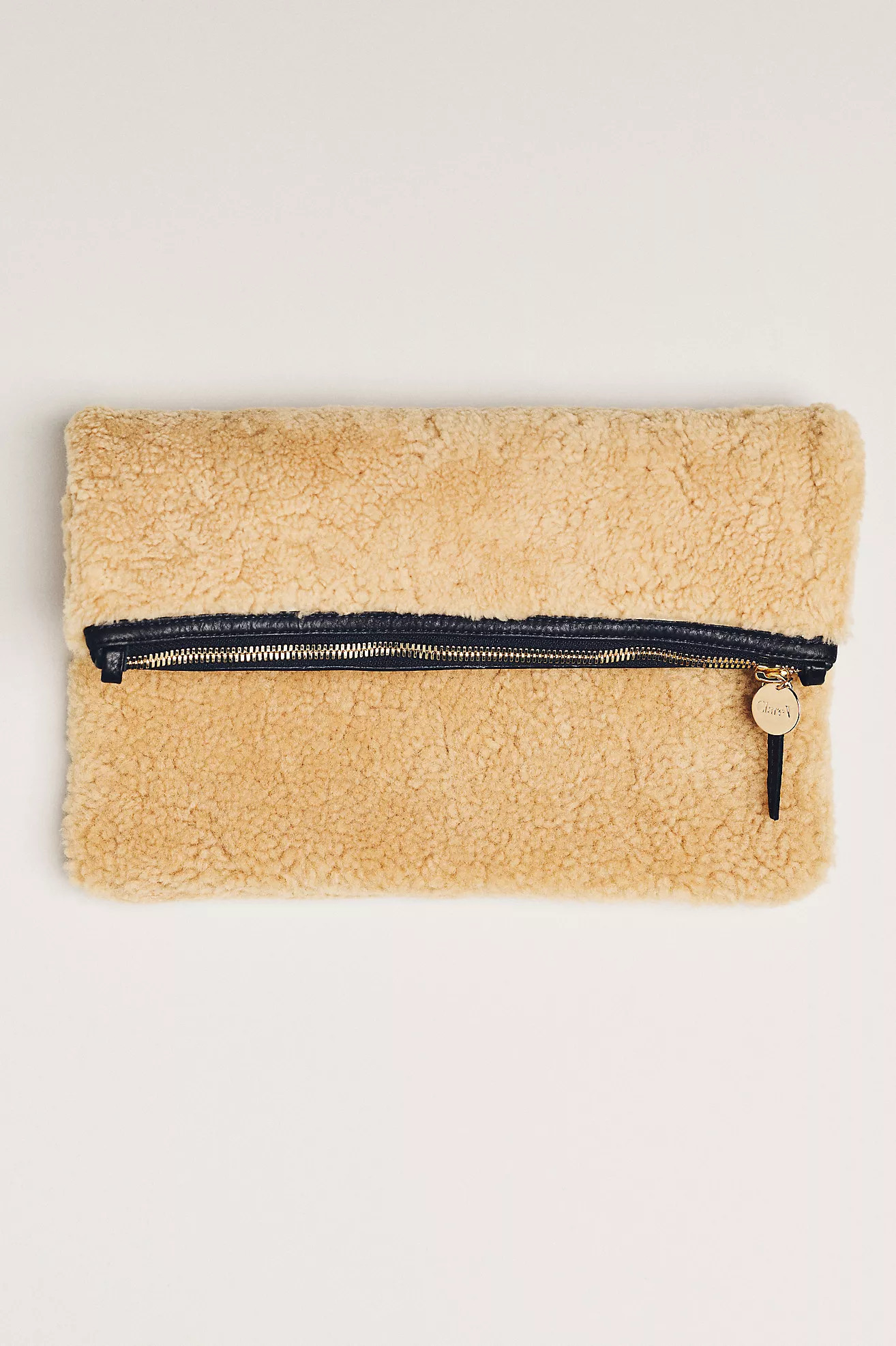 Clare V. Foldover Leather Clutch | Anthropologie (US)