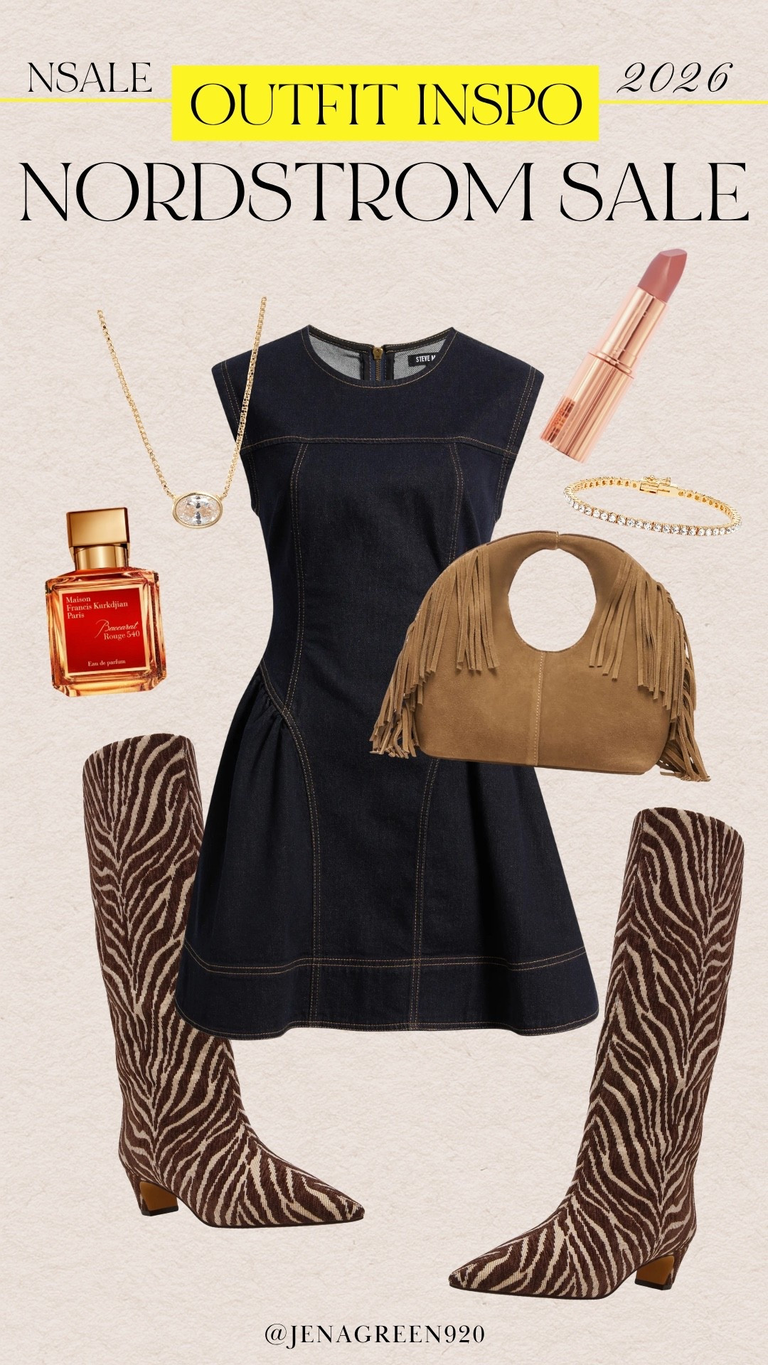 Nordstrom Anniversary Sale | NSale Outfit Inspo | Denim Dress | Fringe Purse | Animal Print Boots

#LTKootd #LTKSeasonal #LTKSaleAlert