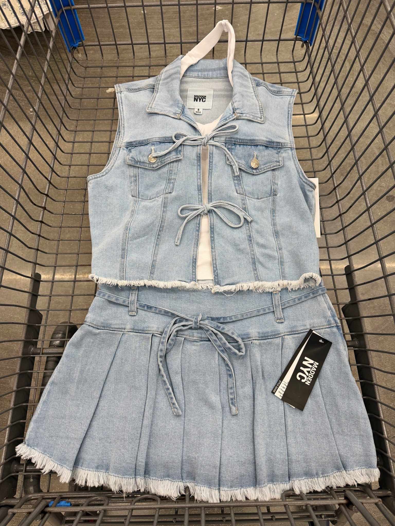 This denim set with the white layered top underneath?! 😍 Walmart is seriously stepping up their fashion game lately ✨

#WalmartFinds #fashion #outfitinspo #MatchingSet #summerstyle

#LTKMidsize #LTKPetite #LTKootd