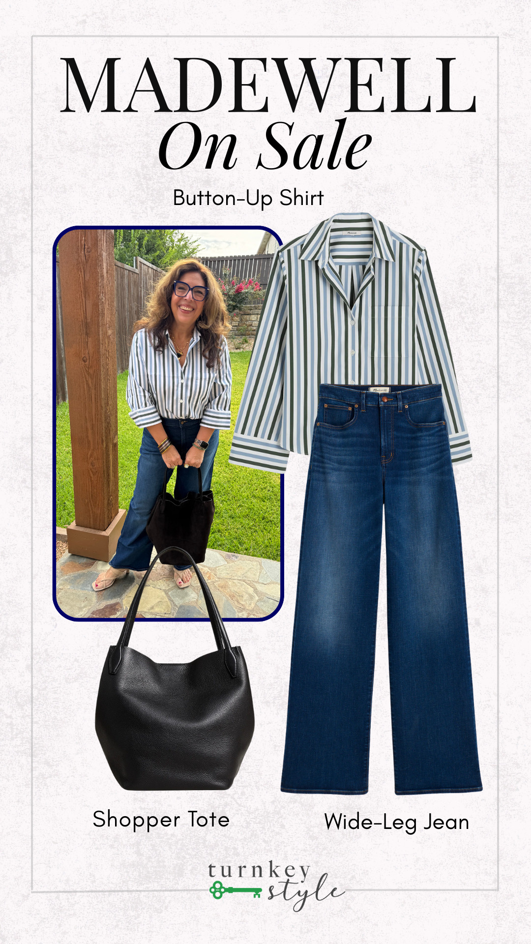 These three pieces do more than most of your closet—and they’re all on sale at Madewell

I wear this formula when I want polish without the effort. It works on every body and every lifestyle.

✨ The button-up is actually bust-friendly, the wide-leg jeans give shape not volume, and that shopper tote is so chic it shocked me.

Linked everything in my LTK! 

 #LTKxMadewell #LTKSaleAlert #LTKStyleTip