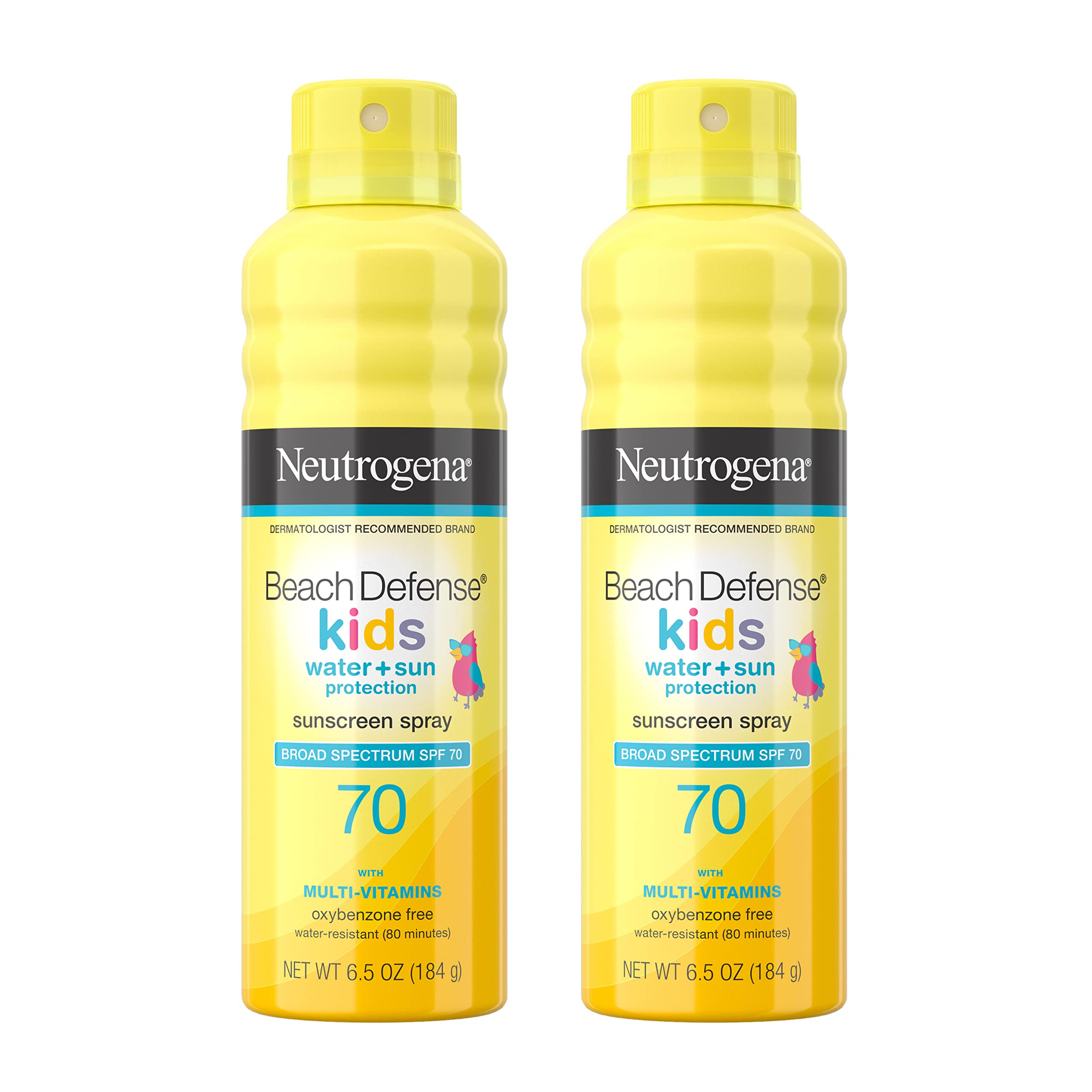 Neutrogena Beach Defense Kids Sunscreen Spray, Water-Resistant Sunscreen Spray for Children, Broa... | Amazon (US)