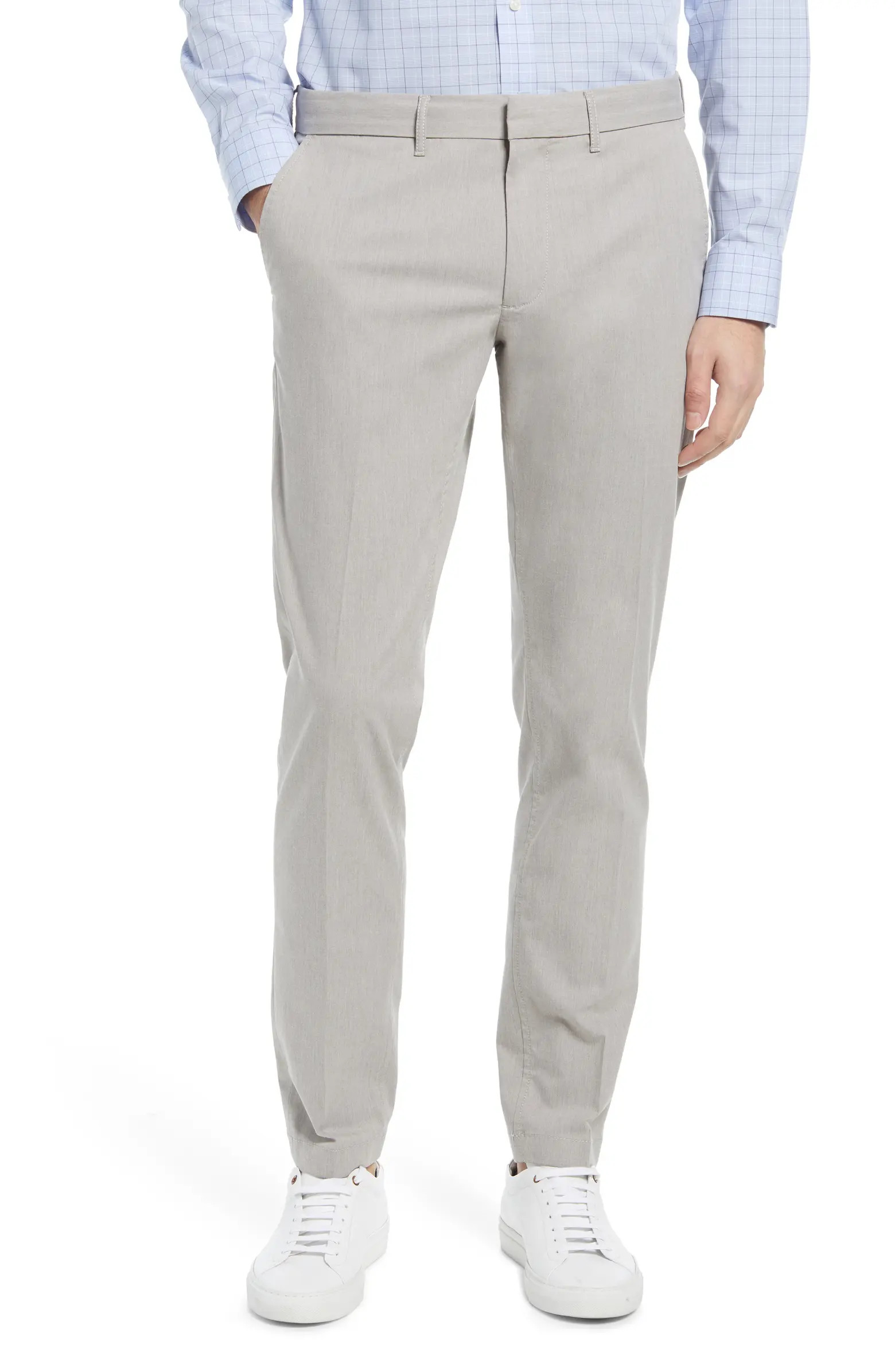 Slim Fit CoolMax® Flat Front Performance Chinos | Nordstrom