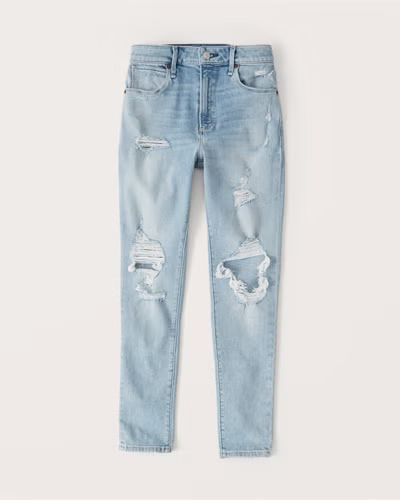 Women's High Rise Super Skinny Ankle Jeans | Women's Up To 50% Off Select Styles | Abercrombie.co... | Abercrombie & Fitch (US)