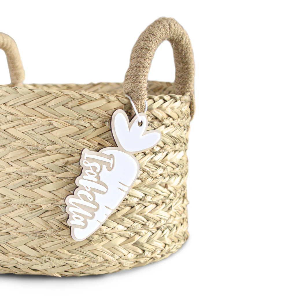 Personalized Name Easter Carrot Tag | The Cotton & Canvas Company